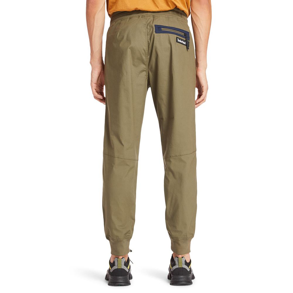 Pantaloni Timberland Barbati Masline Verzi - Woven Jogger - Romania - MBKNGA467